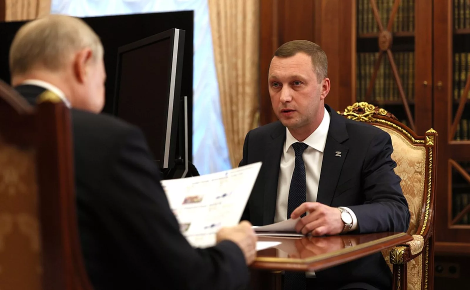 Встреча Президента России с губернатором Саратовской области Романом Бусаргиным